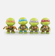 AU63 Q BANWUGUI 4 Pcs Mini Ninja Turtle Figure Bundle Toys Movie Characters Classic Model for a Variety of Parties, Gifts, and Other Decorations