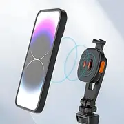 Magnetic Phone Tripod Mount, 10 Super Strong Magnets, 20N Magnetic Force, Cold Shoe, Compact Lightweight Phone Holder, for iOS Phone 14 13 12 Series