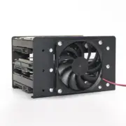 3.5 Inch HDD Hard Drive Bracket DIY Hard Disk Box Expansion Rack W/ Cooling Fan