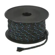 Recoil Starter Rope Pull Cord 6mm 30m for Mower [Black Blue]
