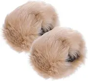 [Holibanna] Furry Wrist Cuffs for Women Fluffy Hand Cuffs Arm Warmers Stylish and Comfortable Ideal for Winter Fashion