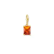 Thomas Sabo Charm Pendant Orange Stone Gold