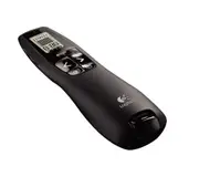 Logitech R800 Laser Presentation Remote LCD display time tracking 30m Range, 2.4GHz Instuitive slideshow controls ~MILT-R700PRO