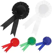 Abaodam 5pcs Badge Decoration Rosette Ribbon Award Winner Award Ribbons Medal Ribbons Badge Ribbons Birthday Ribbon Pin Ribbons for Medals Birthday Award Ribbon Blank Award Ribbon Tinplate