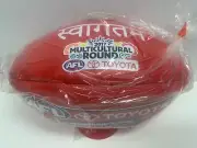 AFL MULTI CULTURAL ROUND SHERRIN KANGAROO BRAND LEATHER GAME FOOTBALL - Hindi