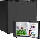48L Compact Refrigerator, Mini Bar Fridge, Portable Fridge with Freezer Adjustab