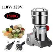 1500G Electric Coffee Grinder Machine Milling Herb & Spice Bean Powder Grinding