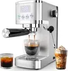Espresso Machine 20 Bar, Temperature Control LED Display Espresso Maker with Ste