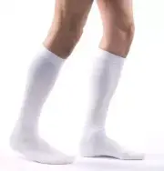 Allegro Essential Cotton Compression Socks Medium (White) 20-30mmHg
