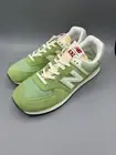 Men's New Balance 574 Classics Lime Green White Casual Athletic Sneaker-U574RCC