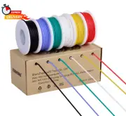 18 Gauge Wire Spool 13.2ft / 4m Each 6 Colors,18 AWG Stranded Wire Hook up Wire