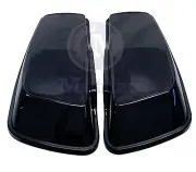 Mutazu Vivid Black 6x 9 Speaker Lids for 2014-up Harley Touring Models FLH FLT