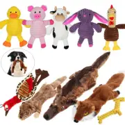 Dog Squeaky Toys No Stuffing Plush Dogs Chew Toy for Small Medium Large Dogs Pet