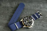 在飛比找Yahoo!奇摩拍賣優惠-藍色22mm~Nylon Watch Strap 尼龍NAT