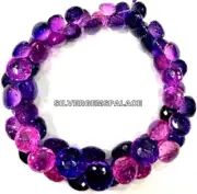 AAAA+ Pinkish Purple Sapphire Faceted Onion Beads Large Size Gemstone Beads.