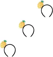 3pcs Plush Pineapple Hair Hoop Party Accessory Cosplay Headwear Birthday Decor Boys and Girls Adults Fashion
