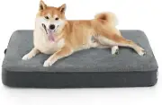 Lesure Orthopedic Dog Beds for Large Dogs - Egg Crate Foam Pet Bed Mat with Ultr