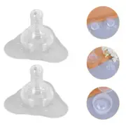 2 Pcs Nipple Shields Newborn Sheilds Silicone Lactation Breastfeeding Protector