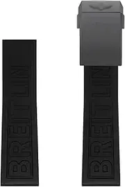 [KAVJU] 22mm 24mm BLACK DIVER PRO Rubber Strap Rubber Watchband For Breitling Watchbands For AVENGER NAVITIMER WORLD Rubber Waterproof Soft Watch Strap With Buckle