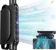 Car Seat Fans, Mini Car Mounted Seat Back Cooling Fan With 3 Speeds, Backseat Car Seat Cooler, Front Seat USB-Powered Car Headrest Fan, Camping Accessories, for SUV RV Truck Sedan (Black)