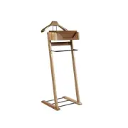 Proman Products Newport Suite Valet Stand VL37034 with Top Tray, Contour Hang...