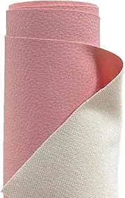 A-Express Grained Faux Leather Fabric Waterproof Heavy Duty Leatherette Vinyl Leathercloth Upholstery Textured Material - Light Pink Half Metre 50cm x 140cm