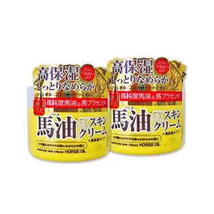 日本LOSHI 高純度馬油EX加強版緊緻修護乳霜 100gx2罐
