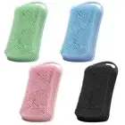 Dual Purpose Silicone Bath Brush & Scalp Massage Brush Exfoliating Body Scrubber