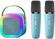 RuiJOTWAT Bluetooth Speaker Small Speaker Wireless Microphone And Singing Integrated Speaker, Suitable For Home School Gatherings, Blue