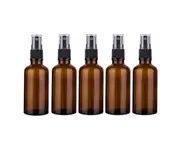 5pcs 15ml-100ml Multi Amber Glass Essential Oil Bottle Spray Bottles (2 Types, 15ml-100ml)