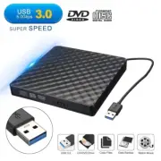 External USB3.0 DVD RW CD Writer Slim Optical Drive Burner Reader For PC Laptop