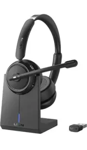 LEVN Wireless Headset with Microphone, Bluetooth Headset with Noise Canceling