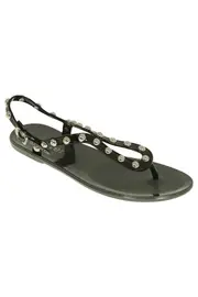 Supermodel Stud Jelly Sandal--HOL-HST73GBPK