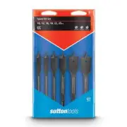 Sutton Tools D501SS6W 6 Piece Spade Bit Set