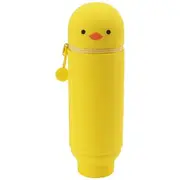 PuniLabo Single Zip Stand Up Silicone Pencil Case Chick