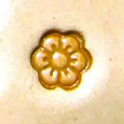 Craft Sha Leathercraft 6mmx6mm D617 Flower Pattern Custom Leather Stamping Tool