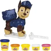 Play-Doh - PAW Patrol Rescue Ready Chase Toy -5 Tubs of Non-Toxic PlayDoh - Chase Figure and Factory to Make Rescue Gear - Sensory Toys for Kids - Arts and Crafts Activities - F1834 - Ages 3+