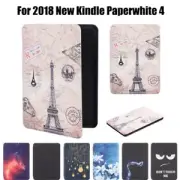 Shell Smart Case Painted Cover For 2018 New Kindle Paperwhite 4 10th Generation