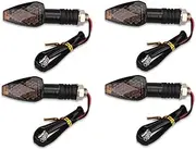 Turn Signal Indicator 4Pcs/2Pair Universal Motorcycle Led Turn Singal Lights Lamp Motorbike Indicators Amber Light Bulb