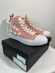 MCQ Alexander McQueen Swallow Vulc High Sneakers Pink Canvas Size EU 40 US 10
