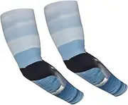 [FHEDVBN] Whale Tail Arm Sleeves Compression Arm Covers for Men Women Outdoor Sun Sleeves Cooling Sports Sleeve, Black