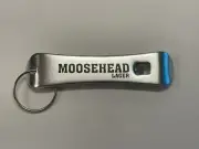 New Moosehead Lager Beer Bottle Cap Can Opener Bar Man Cave Collectible Keychain