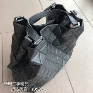 【珊珊二手精品】三宅一生 BAOBAO CRYSTAL系列 大號水晶包 肩背包 斜背包 手提包 托特包 女包 霧面黑色