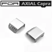 For AXIAL CAPRA RC Car Front & Rear Axle Guard Armor Silver Upgrade Part 2PCS