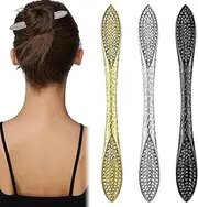 3 pcs Metal Hair Stick Rhinestone Hairpin Hair Chopsticks Hair Clip Chignon Pin Hair Decor Hair Accessories for Women Girls (Style 1, One size)