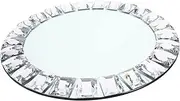Zerodeko Jewelry Tray Organizer for Vanity Decorative Serving Dish for Perfume and Accessories Dresser Tray for Rings Necklaces and Items for Home and Jewelry Store Display