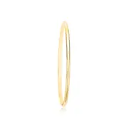 9ct Yellow Gold Silver Filled 66x3mm Golf Bangle