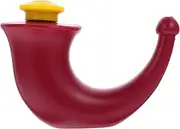 LALAFINA Red Yoga Pot for Nose Wash Sinus Irrigation Made of Easy to Clean for Ages