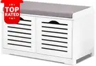 Shoe Rack Storage Cabinet Bench Organizer White Drawers Shelf Hallway Furniture