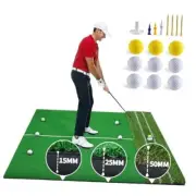 Golf Hitting Mat Set,2024 New Upgrade Thickening 5x4ft,Practice Indoor